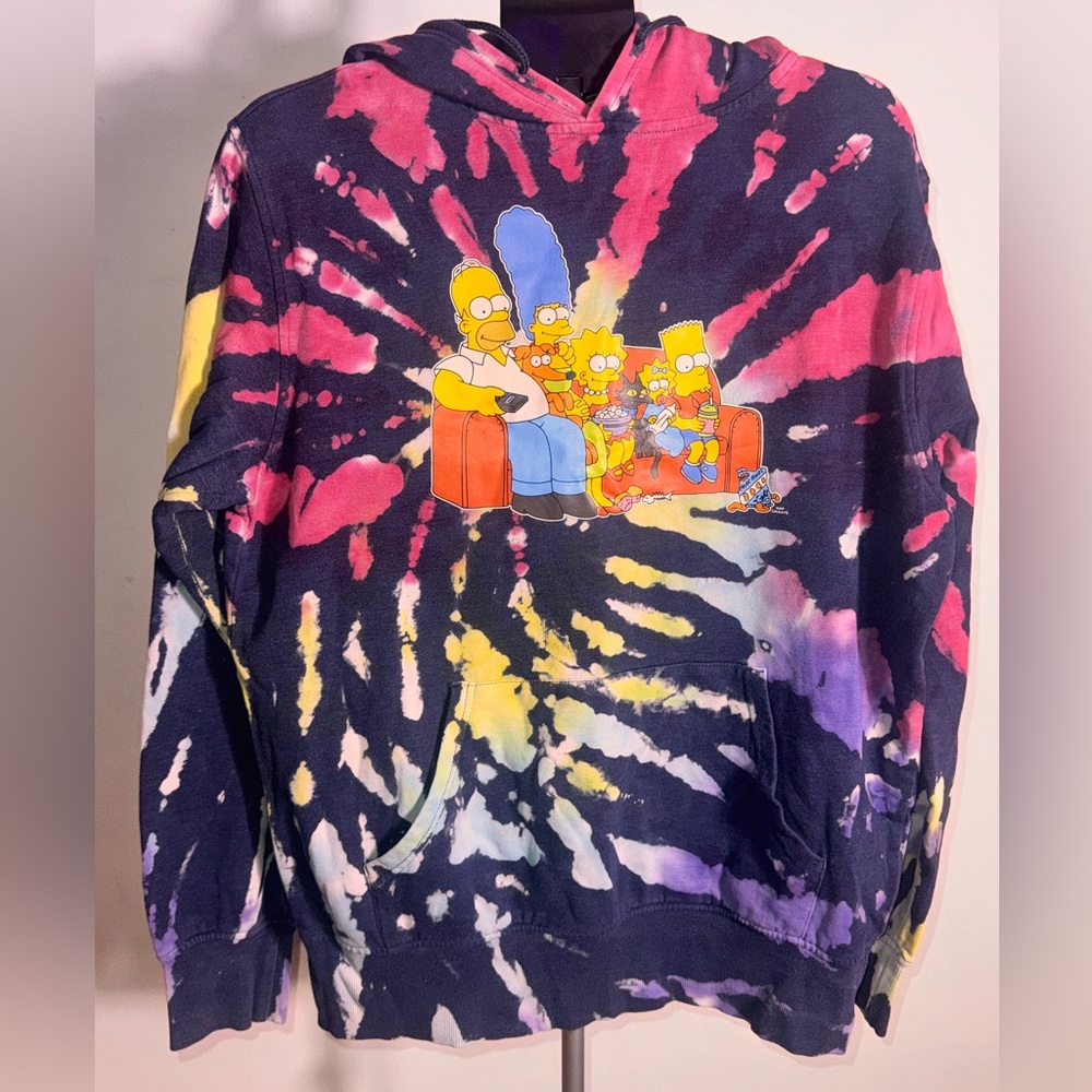 MAD Engine Colorful Tie-Dye Cartoon Hoodie